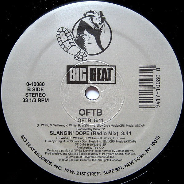 O.F.T.B. – Slangin' Dope 12" vinyl record, image 4 of 4