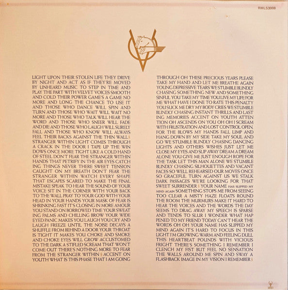 Ultravox – Rage In Eden LP vinyl record, image 6 of 6