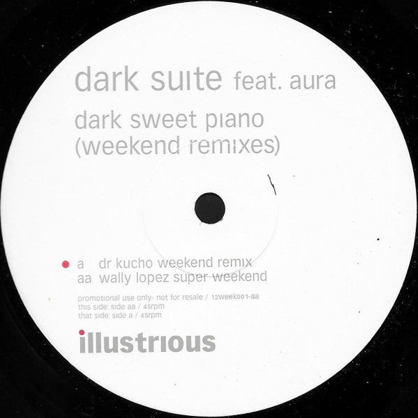 Dark Suite – Dark Sweet Piano (Weekend Remixes) 12" vinyl record, image 1 of 4