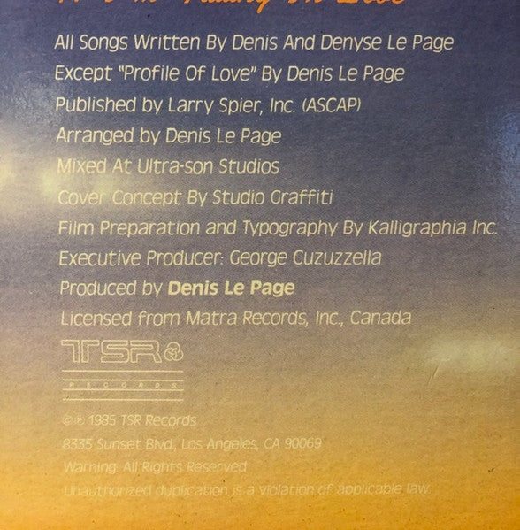Lime – Unexpected Lovers LP vinyl record, image 5 of 5