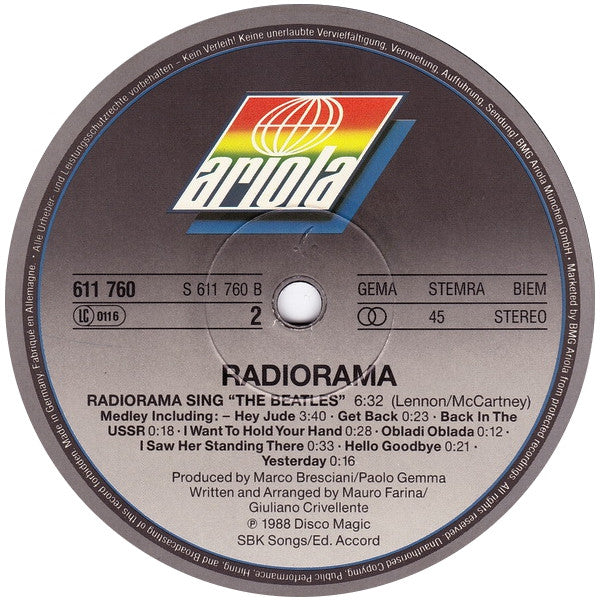 Radiorama – Bad Girls (Night Mix) 12" vinyl record, image 4 of 4