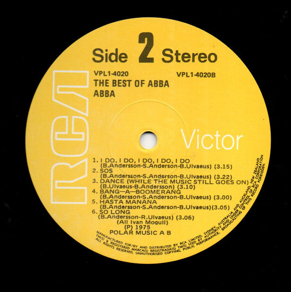 ABBA – The Best Of ABBA LP vinyl record, image 4 of 4
