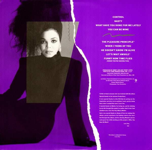 Janet Jackson – Control LP vinyl record, image 5 of 7