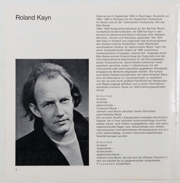 Roland Kayn – Simultan (3xLP) LP vinyl record, image 5 of 10