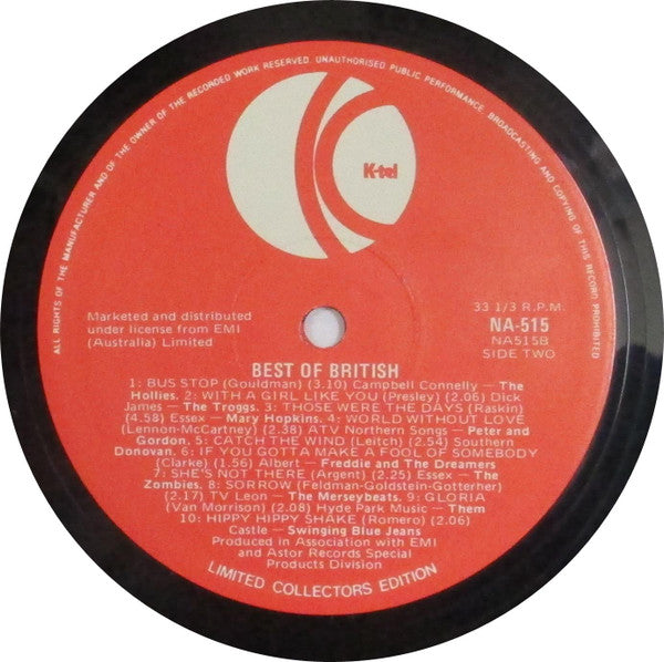 Various – The Best Of British LP vinyl record, image 4 of 4