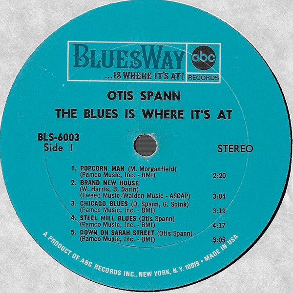 Otis Spann – The Blues Is Where It's At LP vinyl record, image 3 of 3