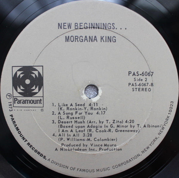 Morgana King – New Beginnings LP vinyl record, image 4 of 6