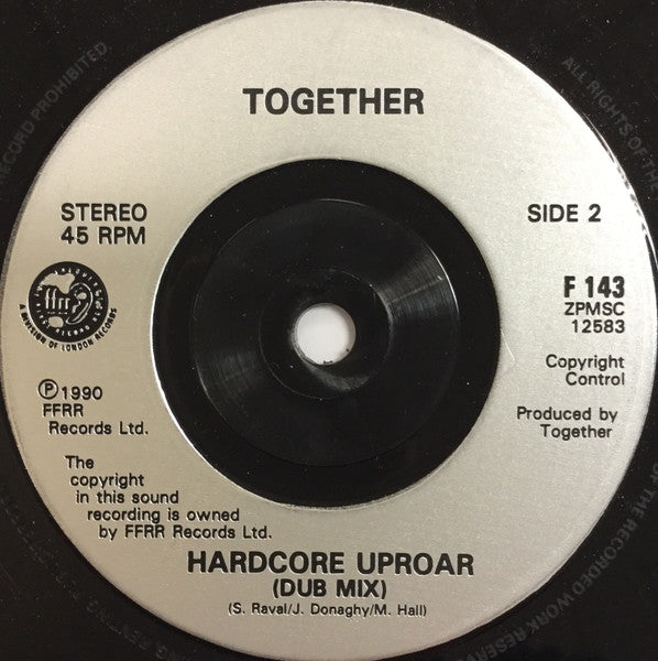 Together – Hardcore Uproar 7" vinyl record, image 4 of 4