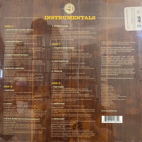 Jurassic 5 – Quality Control (Instrumentals) (2xLP) LP vinyl record, image 2 of 3