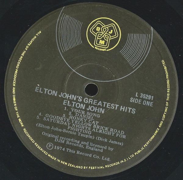 Elton John – Greatest Hits LP vinyl record, image 5 of 8