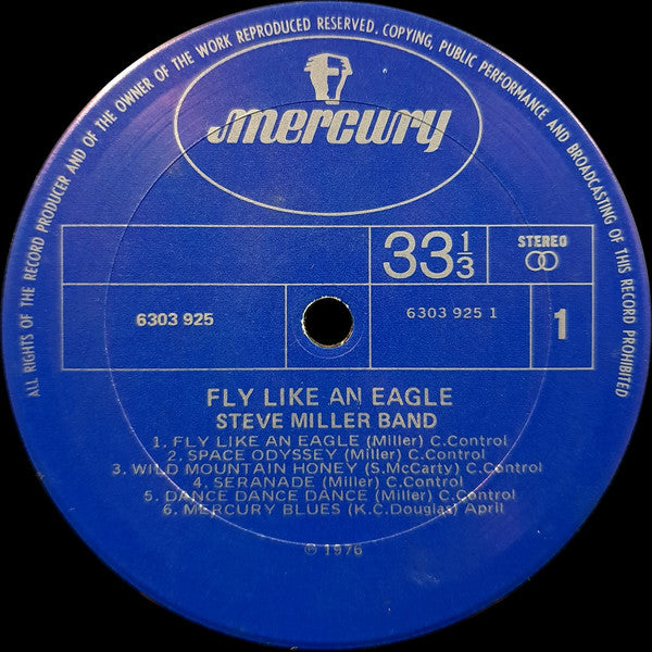 Steve Miller Band – Fly Like An Eagle LP vinyl record, image 3 of 4