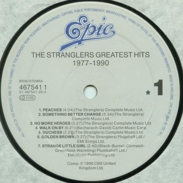 The Stranglers – Greatest Hits 1977 - 1990 LP vinyl record, image 3 of 7