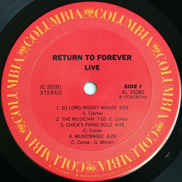 Return To Forever – Live LP vinyl record, image 3 of 4