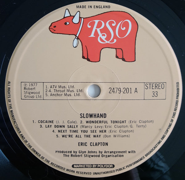 Eric Clapton – Slowhand LP vinyl record, image 4 of 7
