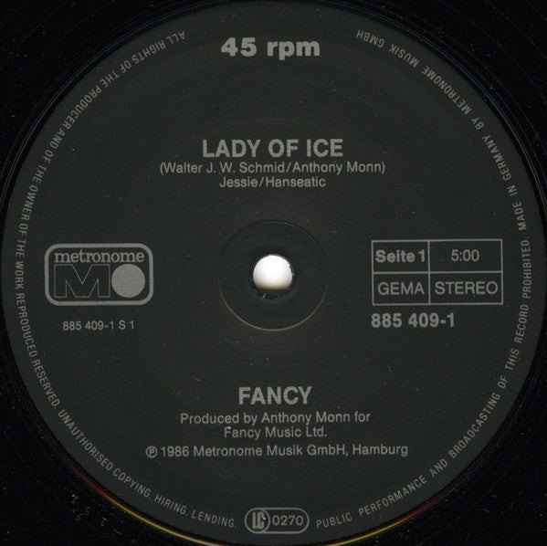 Fancy – Lady Of Ice 12" vinyl record, image 3 of 4
