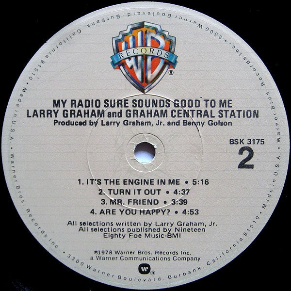 Graham Central Station – My Radio Sure Sounds Good To Me LP vinyl record, image 4 of 6