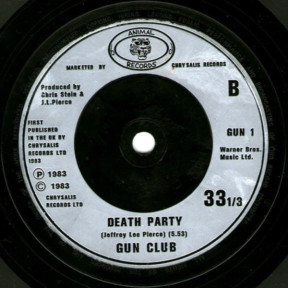 The Gun Club – Death Party 7" vinyl record, image 5 of 5