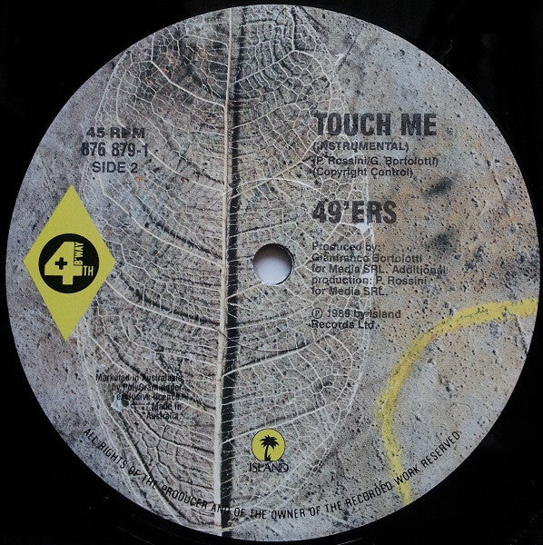 49ers – Touch Me (Sexual Version) 12" vinyl record, image 4 of 4
