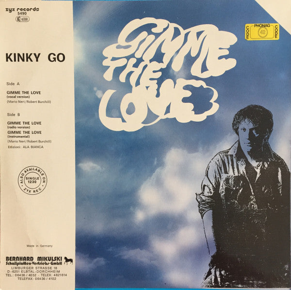 Kinky Go – Gimme The Love 12" vinyl record, image 2 of 3