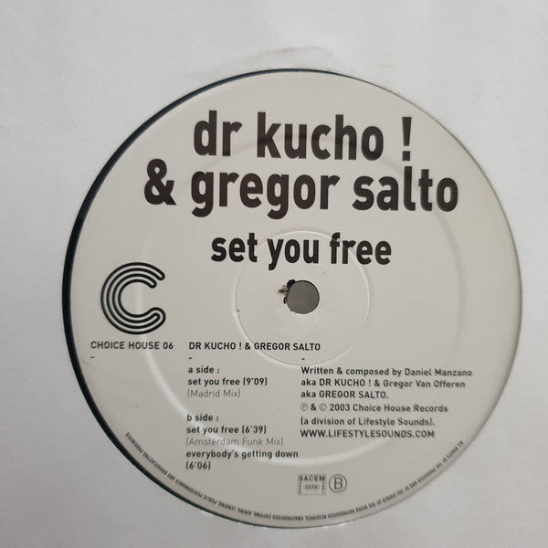Dr. Kucho! & Gregor Salto – Set You Free 12" vinyl record, image 2 of 2