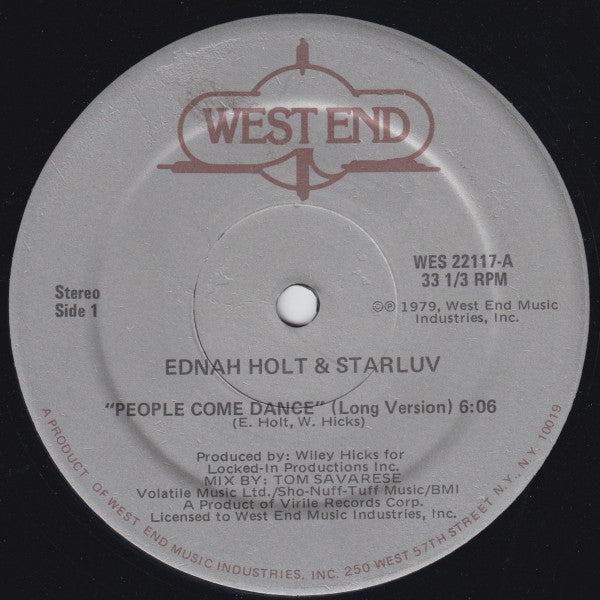 Ednah Holt, Starluv – People Come Dance