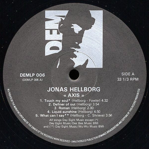 Jonas Hellborg – Axis LP vinyl record, image 3 of 4