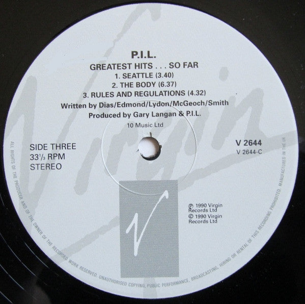 Public Image Limited – The Greatest Hits, So Far (2xLP) LP vinyl record, image 5 of 10