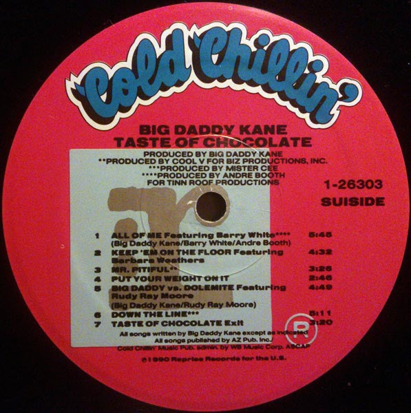 Big Daddy Kane – Taste Of Chocolate LP vinyl record, image 4 of 4