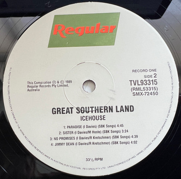 Icehouse – Great Southern Land (2xLP) LP vinyl record, image 7 of 9