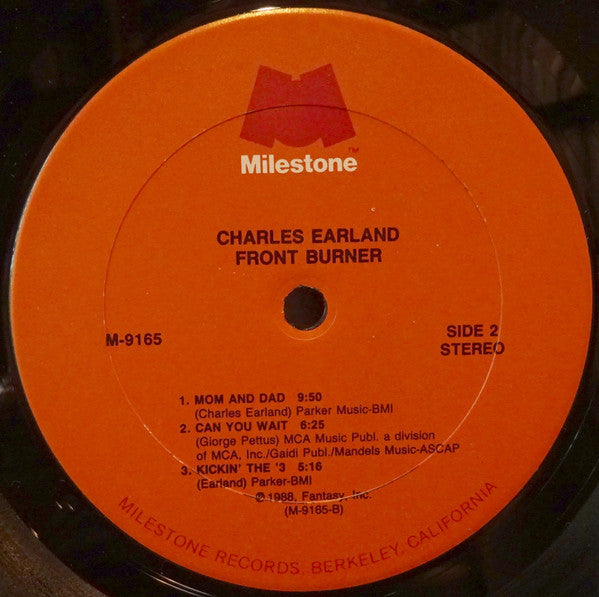 Charles Earland – Front Burner LP vinyl record, image 4 of 4