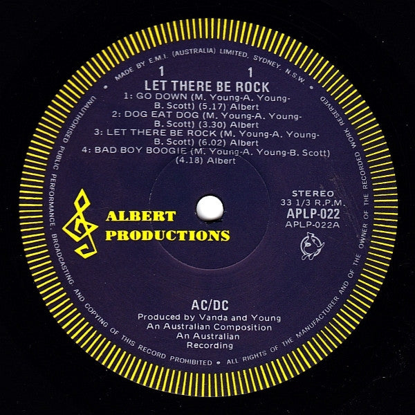 AC/DC – Let There Be Rock LP vinyl record, image 4 of 10