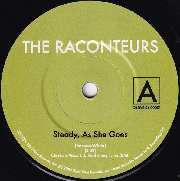 The Raconteurs – Steady, As She Goes / Store Bought Bones 7" vinyl record, image 3 of 4