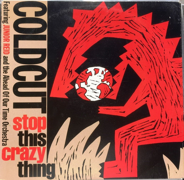 Coldcut, Junior Reid, Ahead Of Our Time Orchestra – Stop This Crazy Thing 12" vinyl record, image 1 of 4