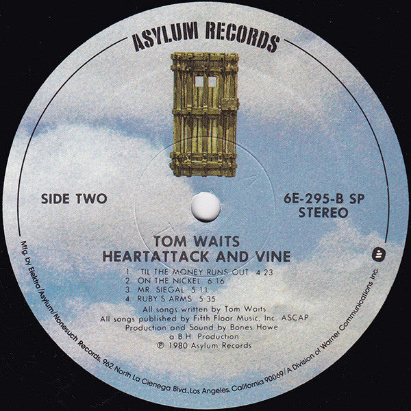 Tom Waits – Heartattack And Vine LP vinyl record, image 4 of 6