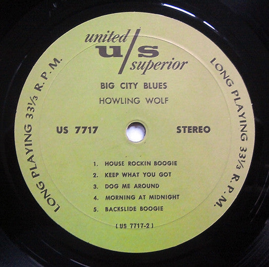 Howlin' Wolf – Big City Blues LP vinyl record, image 4 of 4
