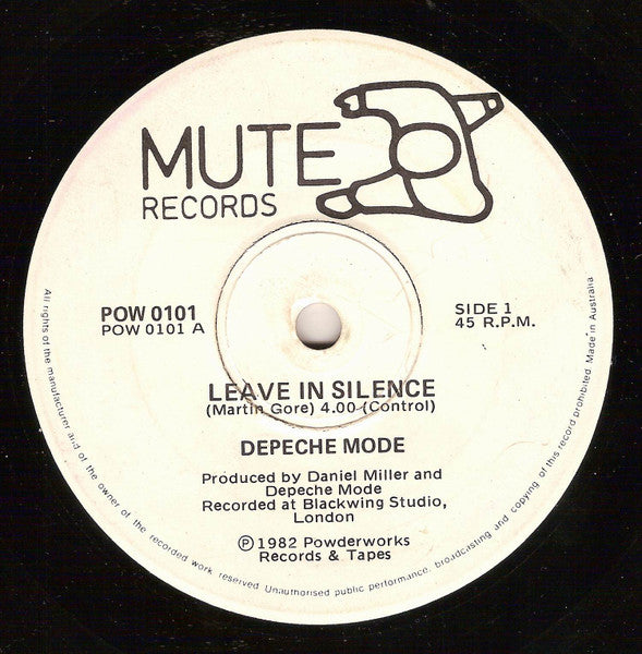 Depeche Mode – Leave In Silence 7" vinyl record, image 3 of 4