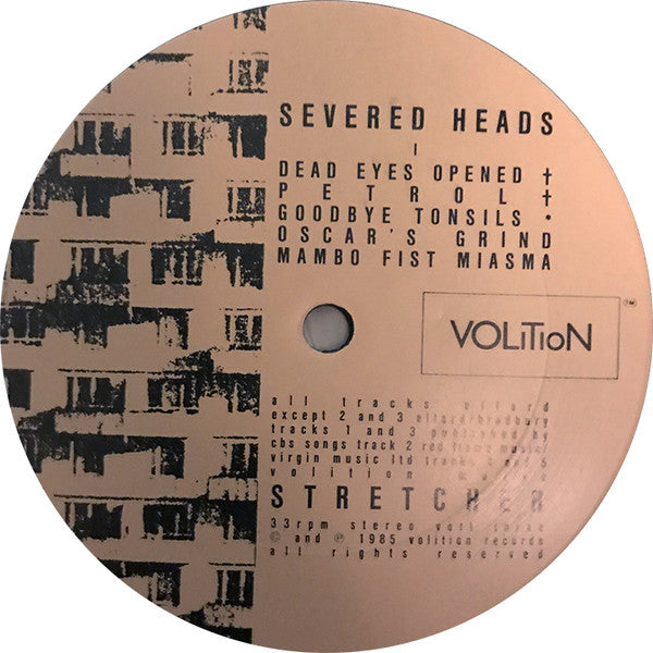 Severed Heads – Stretcher LP vinyl record, image 3 of 4