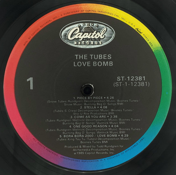 The Tubes – Love Bomb LP vinyl record, image 3 of 10