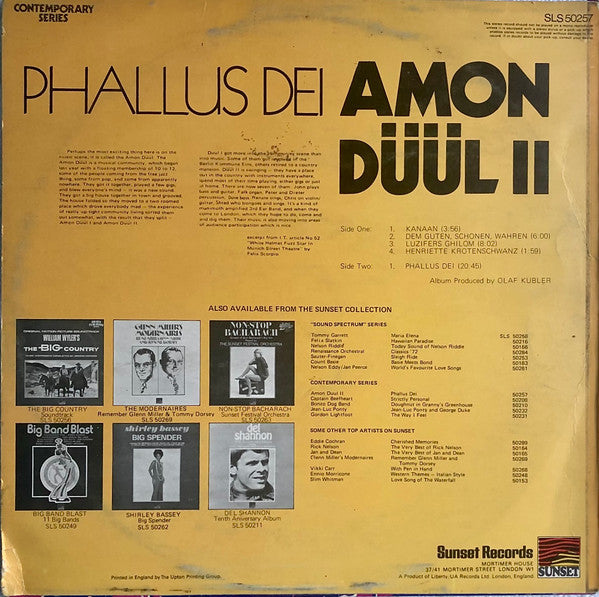 Amon Düül II – Phallus Dei LP vinyl record, image 2 of 4