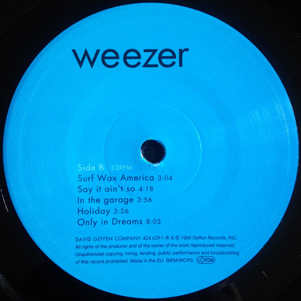 Weezer – Weezer LP vinyl record, image 4 of 7