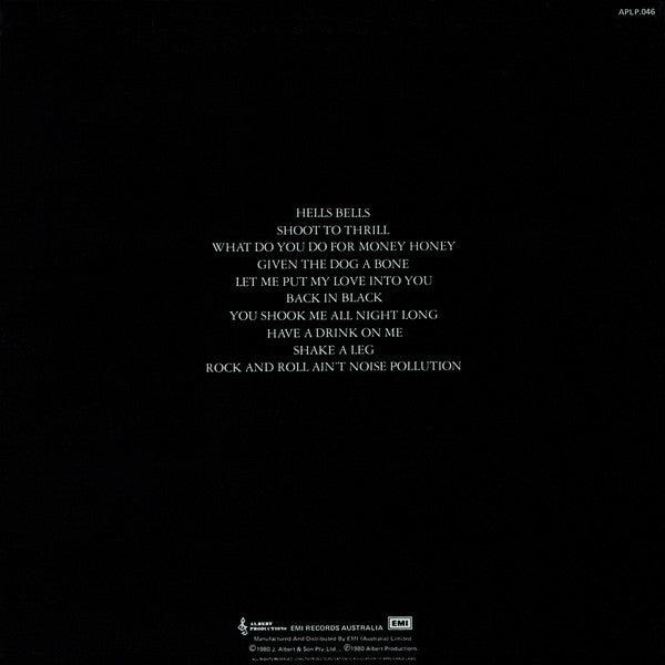 AC/DC – Back In Black LP vinyl record, image 2 of 7