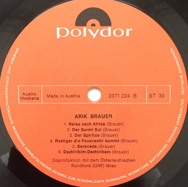 Arik Brauer – Arik Brauer LP vinyl record, image 8 of 8