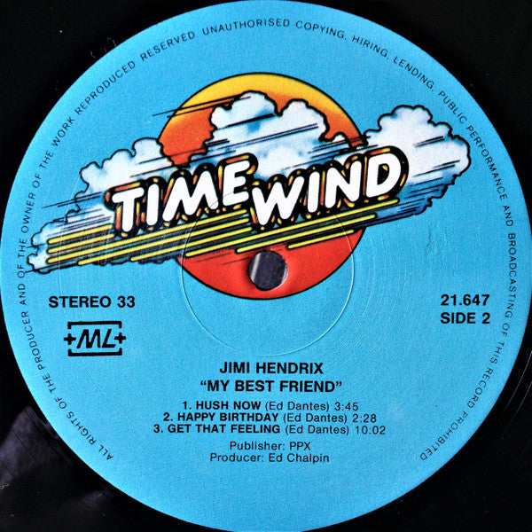 Jimi Hendrix – My Best Friend LP vinyl record, image 4 of 4