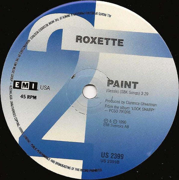Roxette – It Must Have Been Love 7" vinyl record, image 4 of 4