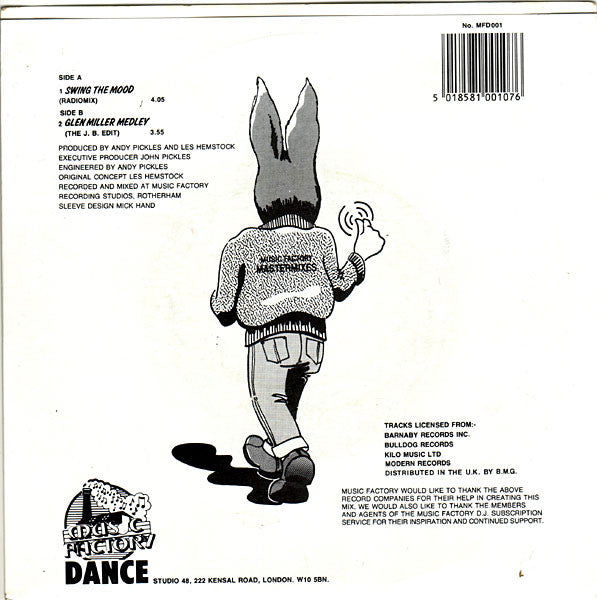 Jive Bunny And The Mastermixers – Swing The Mood 7" vinyl record, image 2 of 4