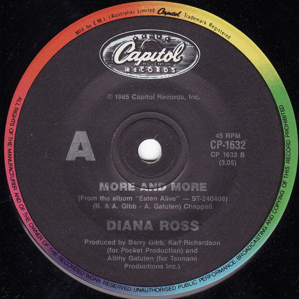 Diana Ross – Chain Reaction 7" vinyl record, image 2 of 2