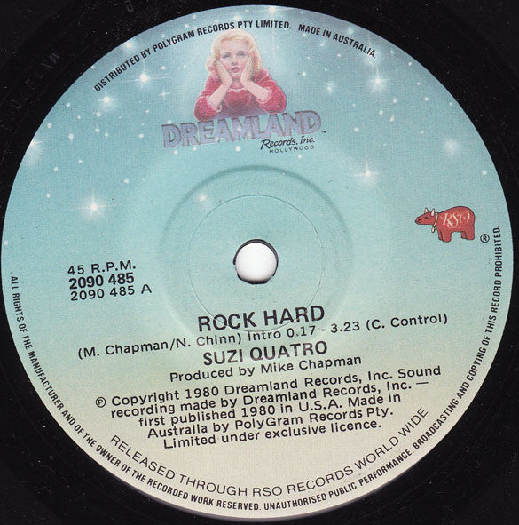 Suzi Quatro – Rock Hard 7" vinyl record, image 2 of 4