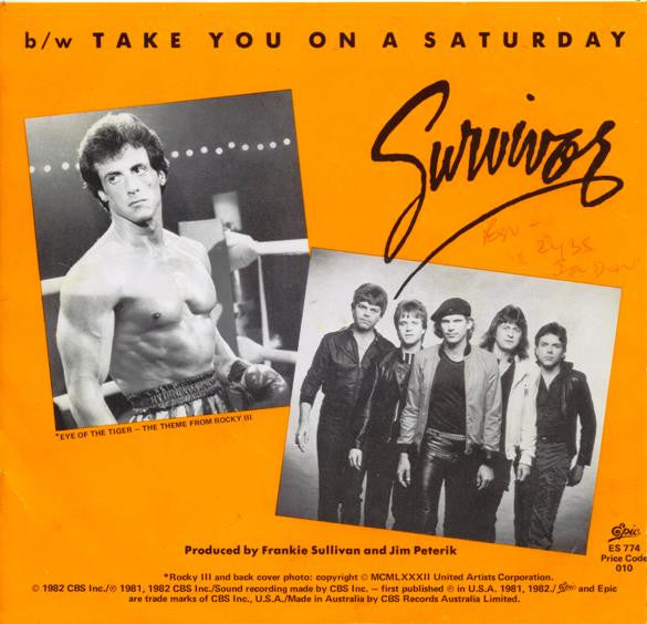 Survivor – Eye Of The Tiger 7" vinyl record, image 2 of 4