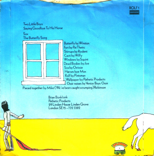 Splodgenessabounds – Two Little Boys 7" vinyl record, image 2 of 5