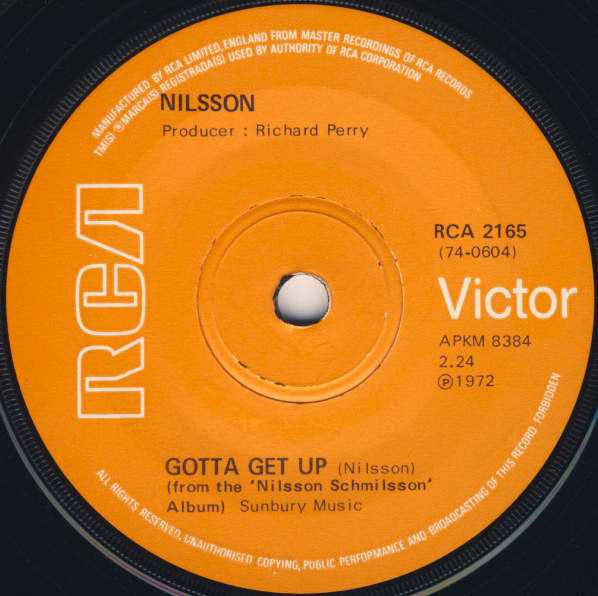 Harry Nilsson – Without You 7" vinyl record, image 2 of 4